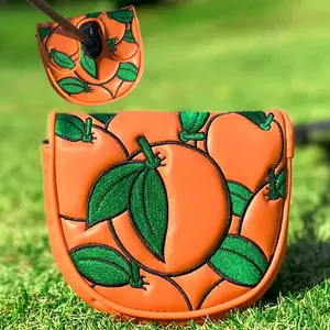 1pc Golf Putter Head Cover, Cute Pattern Design, Durable Golf Club Protector, Ideal Gift for Golf Lovers, Protective Gear, Golf Accessory