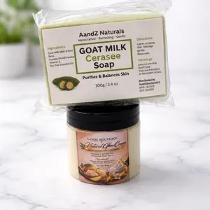 Natural Glow cream and soap set