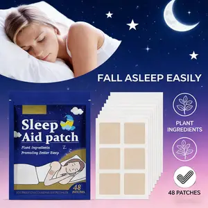 Natural Sleep Aid Patch, Plant-Based Insomnia Relief Patch, Improve Night Sleep Quality, Calm Stress Relieve Fatigue, Portable Sleeping Patches for Adults