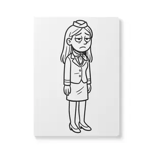 Flight Attendant Softcover Journal