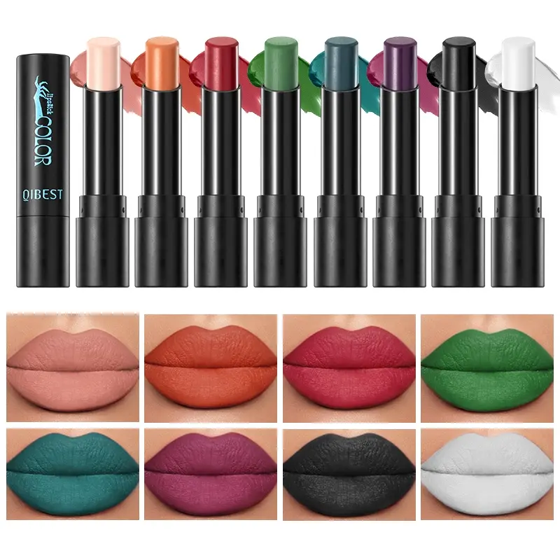 Matte velvet lip gloss, waterproof, sweat proof, anti smudging, non stick to the cup, long-lasting and non fading, silky smooth and matte lip gloss