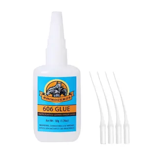 2pcs 606 Glue Low Less Odor Instant Adhesive 50ML Bottle PVC Soft Oil-Based Glue for Home & Handmade Crafts