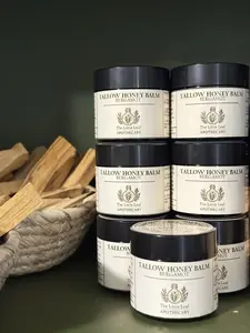 The Little Leaf Apothecary Tallow Honey Balm Bergamot Antibacterial Body Care Calming Daily Gentle Moisture Moisturizers Organic Olive Hydrating Cleansing
