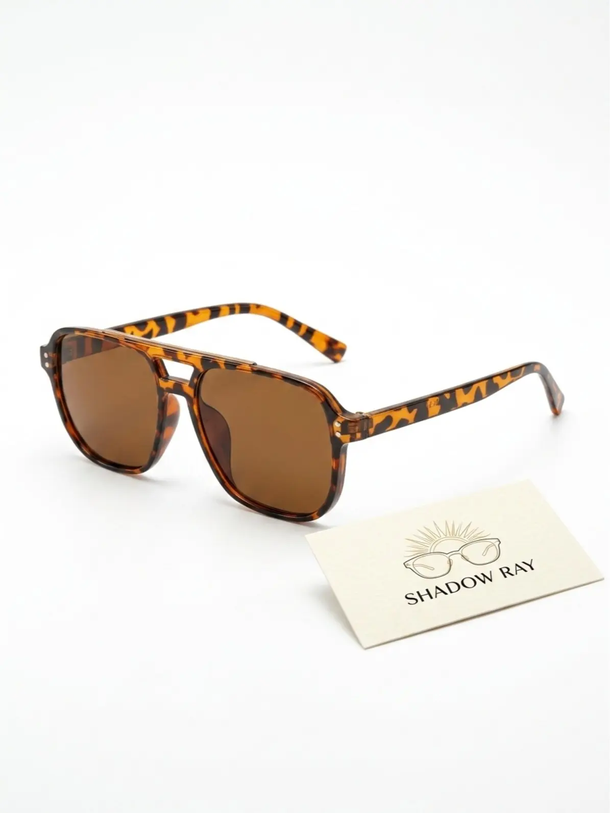 SHADOW RAY Women’s Transparent Frame Sunglasses, Lightweight Square Retro Shades, Brown Gradient Lens UV Protection Eyewear, Fashion Driving Glasses Polarized Large men's LED Light Blocking Stickers for summer sport trendy vintage oval cat eye sunglass