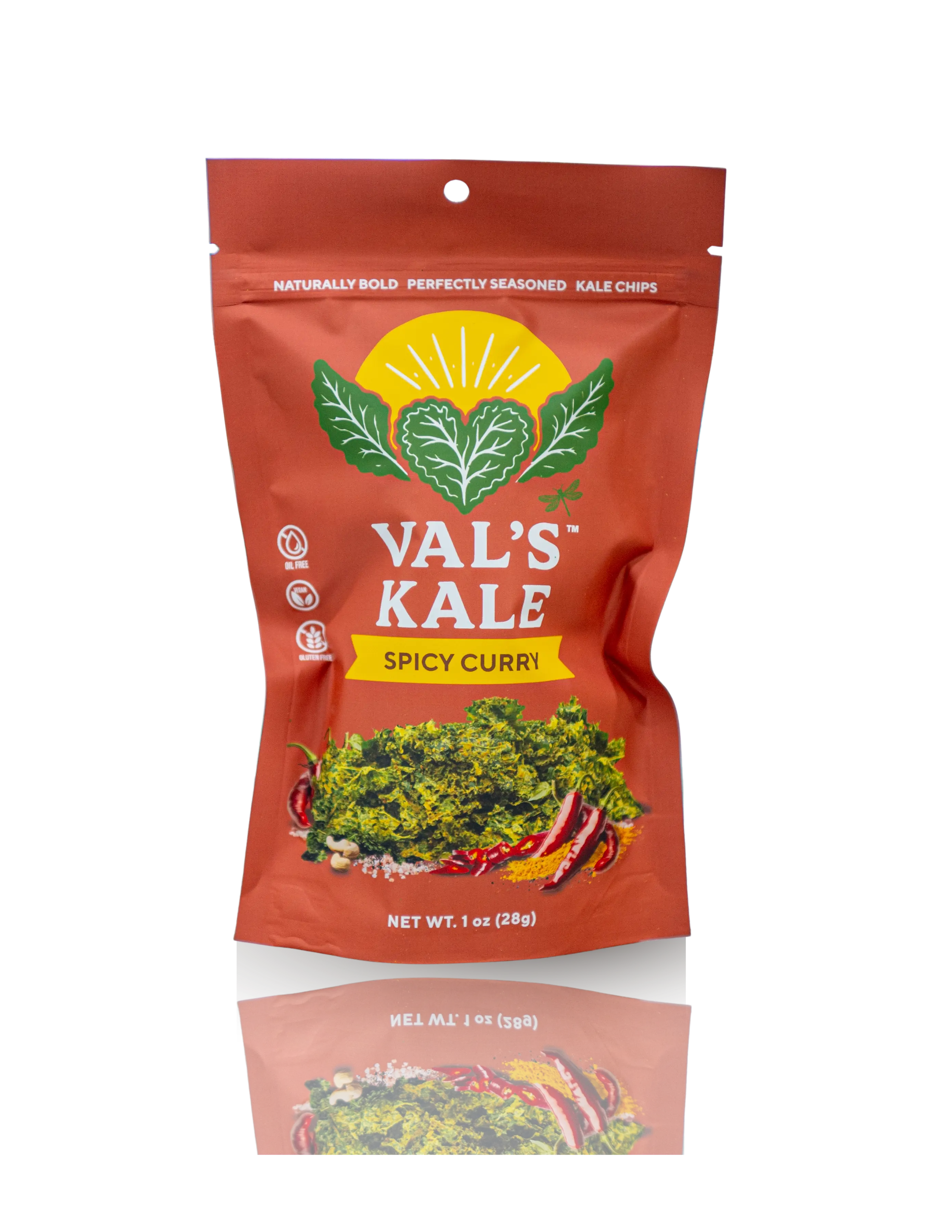 Val's Spicy Curry Kale Chips Val's Spicy Curry Kale Chips