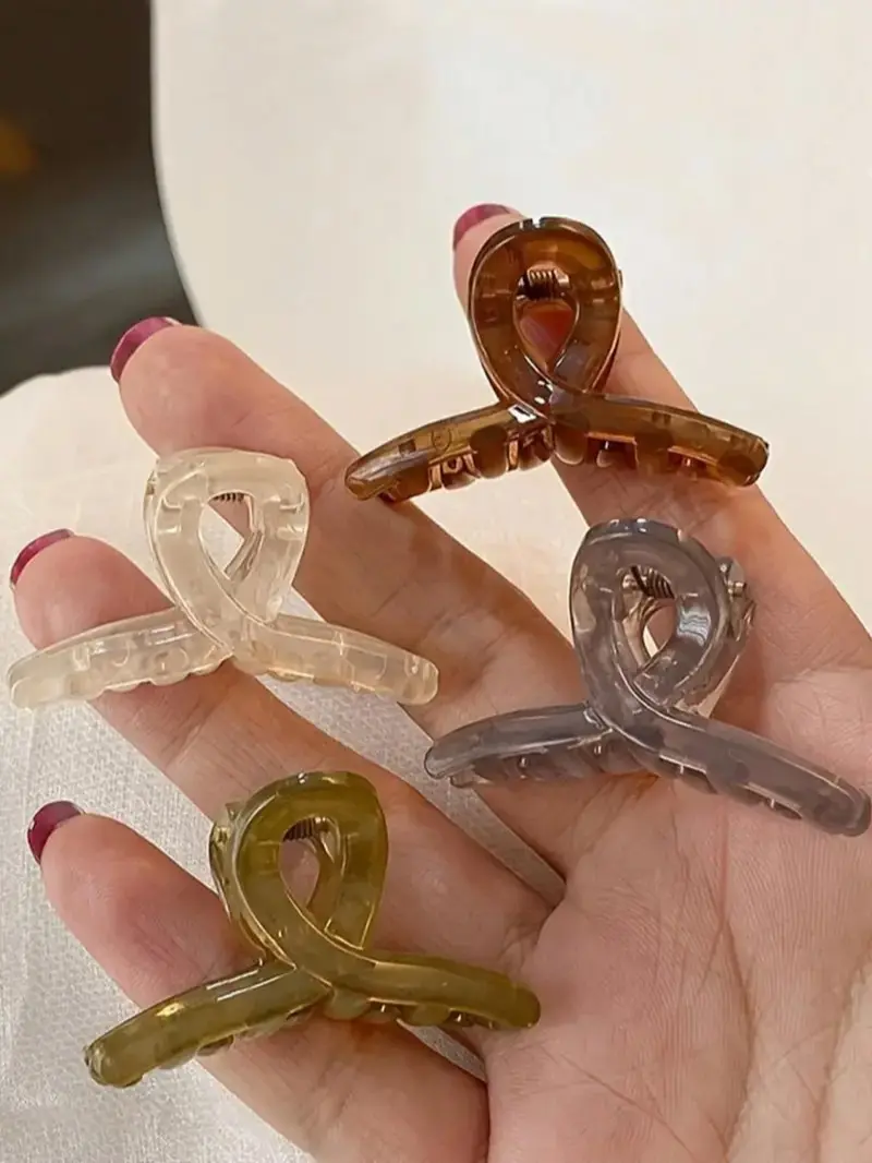 Cute Mini French Hair Claw Clip Set for Women & Girls, Minimalist Small Claw Clips with Strong Grip for Thick Hair, Fashion Decorative Hair Accessories for Daily Outfits & Party