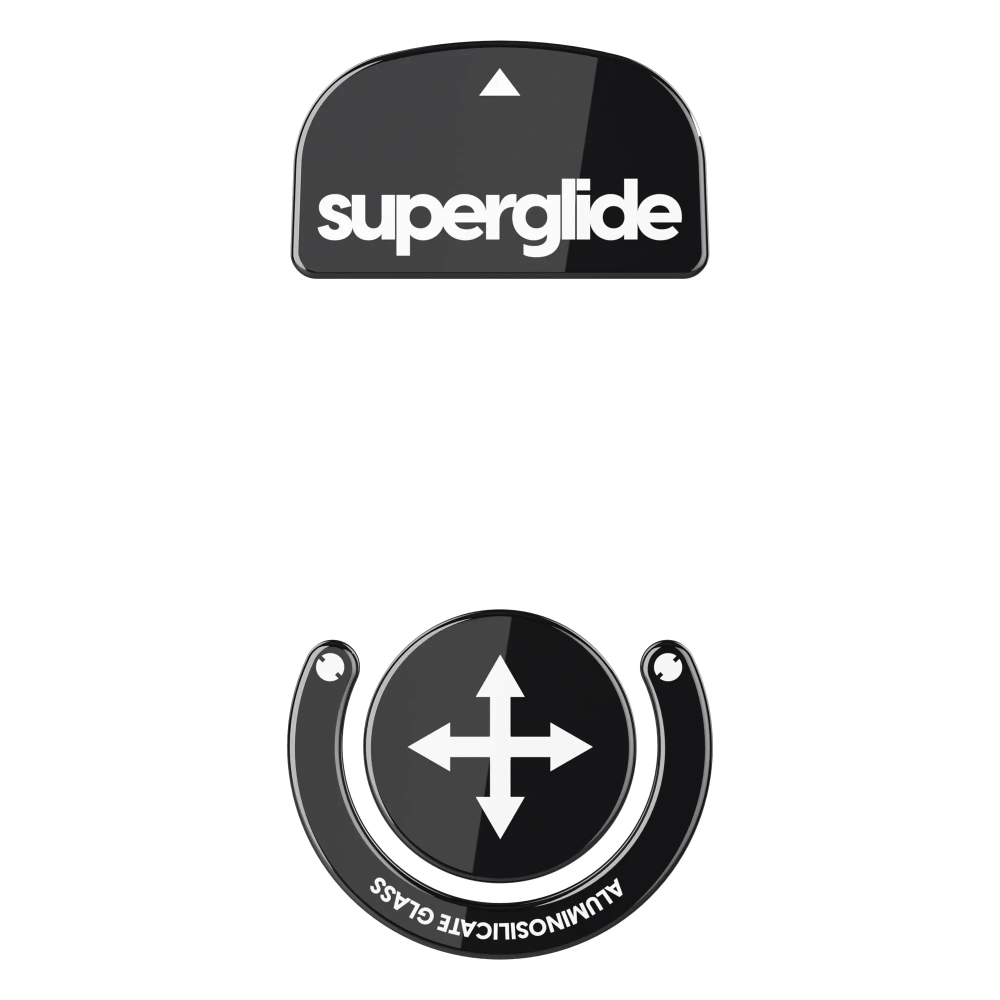Superglide Glass Mouse Skates - Super Smooth Glide  Polished Round Edge Fast Gaming Feet With Durable Sole For G Pro X Superlight1 (type-s Black)