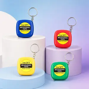 1m Tape Measure with Keychain, Mini Portable Sewing Ruler, Precise Measurement Tool for Crafts and DIY Projects, Adjustable Fabric Measurer