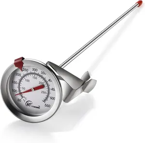 Candy/Deep Fry meter with Instant Read,Dial meter,12" Stainless Steel Stem Meat Cooking meter, for Turkey,BBQ,Grill,Analog display