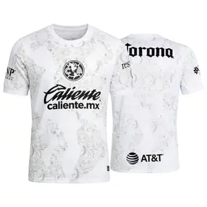 2425 Club America White Goalkeeper mexico  Soccer  Short Sleeve Jersey ligamx