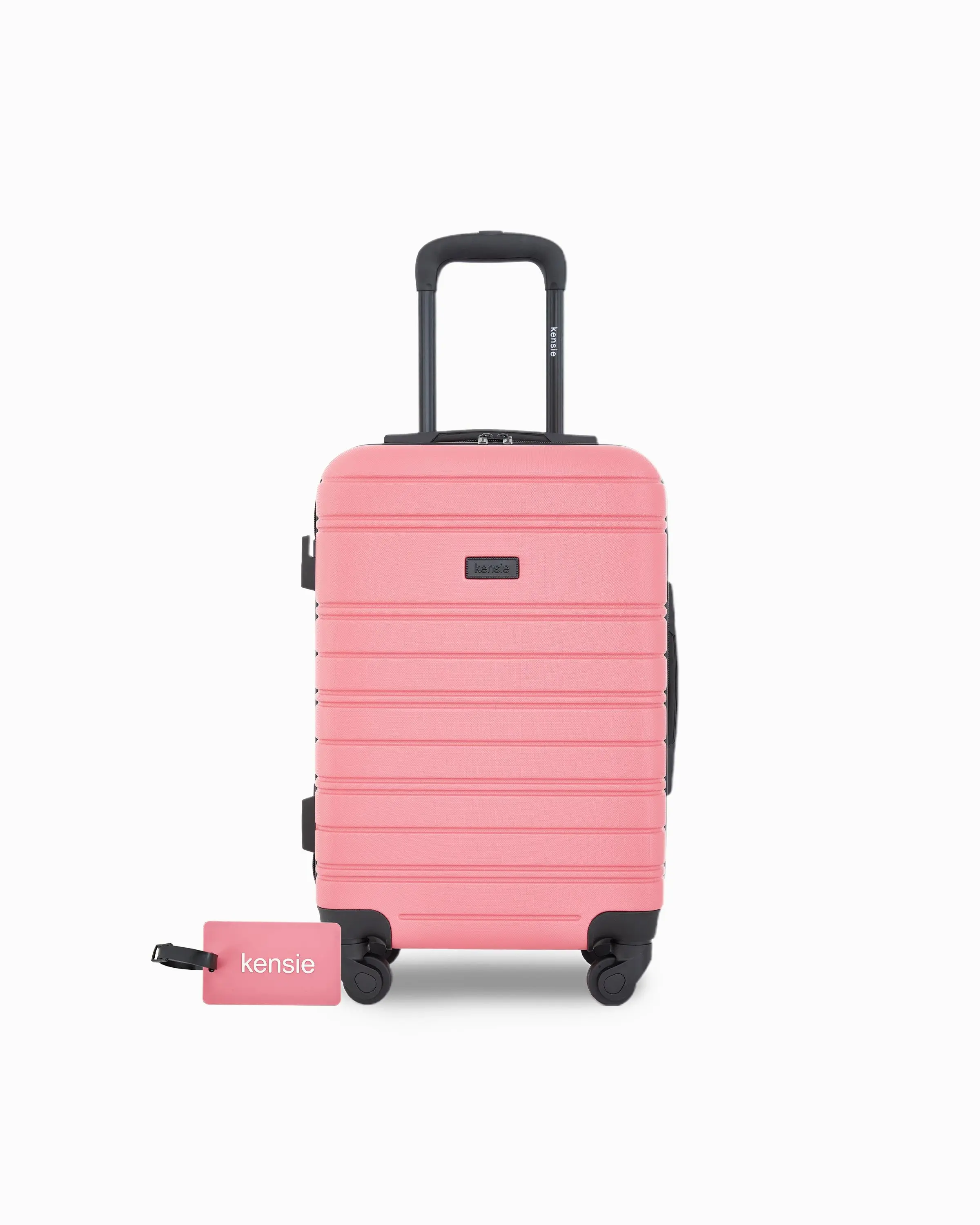 kensie Peonies 22-inch Hardside Carry-On with ID Tag