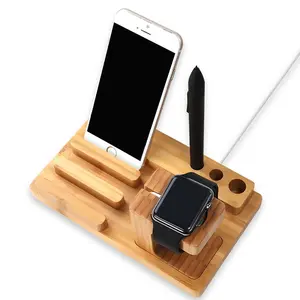 Bamboo Wood Charging Stand
