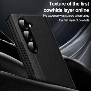 for Samsung Galaxy Z Fold 7 with Smart Small Screen View, S-View Wallet Phone Case, for Samsung Fold 7 Case Smart Window Cover, Smart Flip Leather Protective Cover for Samsung Z Fold 7 Black