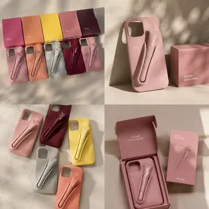 Rhode Lip Balm Silicone Phone Case for iPhone 11-17, Portable Makeup Style Cover Rhode Beauty Phone Case for iPhone 11-17 Pro Max, 3D Lipstick Cosmetic Silicone Design