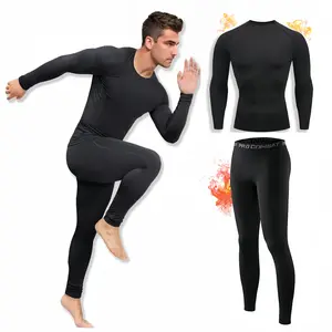 Pro Combat Men's Thermal Underwear Set - Premium Soft Fleece Lined Base Layer for Winter Cold Weather, Superior Heat Retention, Moisture Wicking, Snug Fit