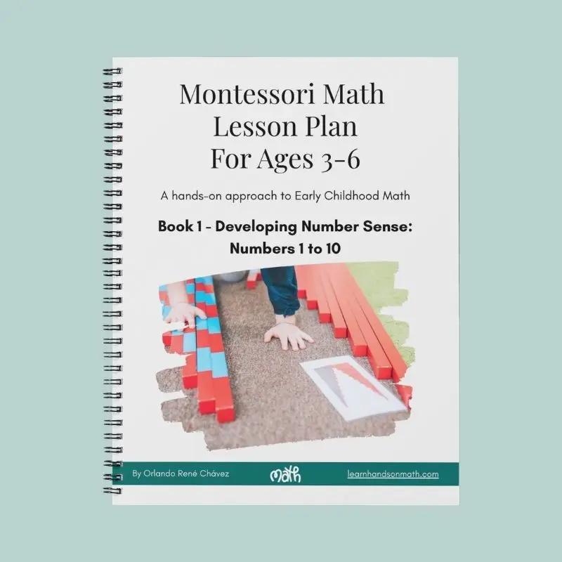 Book 1: Montessori math lesson plan: Numbers 1 to 10. Early childhood ...