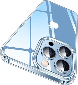 iPhone 13 Pro Case Crystal Clear, [Not Yellowing] [Military Drop Protection] Shockproof Protective iPhone 13 Pro Phone Case 6.1 inch 2021, Clear