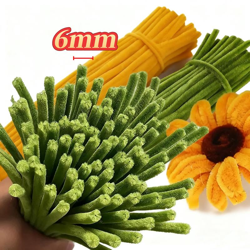 720pcs Pipe Cleaners Flowers Making Kit Arts and Craft Supplies for Creative Expression Easy Flower Design Crafting Perfect for Beginners and Experienced Crafters Plush DIY Pipe Cleaner Craft Pack beginner craft diy art Creative Colorful,bouquet accessory