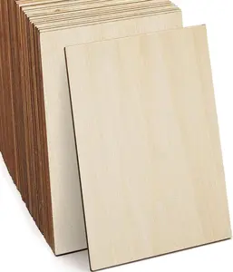 SIWUCHYE Unfinished Wood, 15 Pack Basswood Sheets for Crafts, Craft Wood Board for House Aircraft Ship Boat Arts and Crafts, School Projects, Wooden DIY Ornaments(150X100X2Mm) SIWUCHYE INC