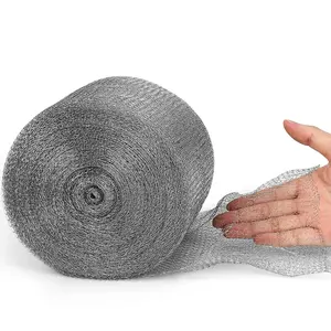 Upgraded Not Rusty 5"X 100 Ft Stainless Steel Mesh Roll, Flexible Stainless Steel  Holding up Well Tight Spots, Wire Mesh Hole Fill Fabric, Stainless Steel Mesh Gap Blocker Easy to Work