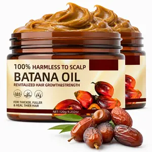 Pure Organic Batana Oil (Dr. Sebi Inspired) for Hair Growth with Coffee Extract & Rosemary - Thickening & Nourishing Treatment Hair Growth Serum Haircare Supplement Moisturizer Smooth Hydrate