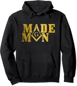 Mason Made Man Freemason Masonic Square & Compass Pullover Hoodie - Jaheimca Shop 29B0B7ZRNV7H