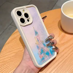 Phone Case - High Bamboo Antique White Fantasy Castle Pattern TPU Shockproof Protective Case for Phones, Compatible with Iphone 11/12/13/14/15/16 Pro Max