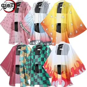 Anime Nezuko Cosplay Shinobu Kocho Swimsuit Zenitsu Swimsuit Nezuko Bikini Beach Costumes for Women Adult
