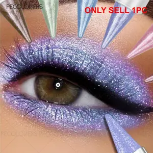 1PC Glitter Eyeshadow and Eyeliner for Waterline, Waterproof Swivel Retractable Wand, Long Lasting 24 Hours Fade Resistant, Perfect Valentine's Day Gift and Beginner Friendly, Eye Makeup Pen