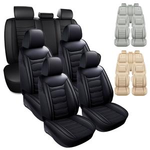 3 Row Set 7 Seater Car Seat Covers,Waterproof Car Full Set Cushions Protector,Universal Fit for Cars Trucks, SUV, Gray