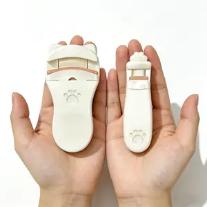 2 Style Eyelash Curler - Lash Curler with 2 Extra Silicone Replacement Pads, Achieve Perfect Curls in 5 Seconds - Quick Natural Curling for Long Lasting (White))