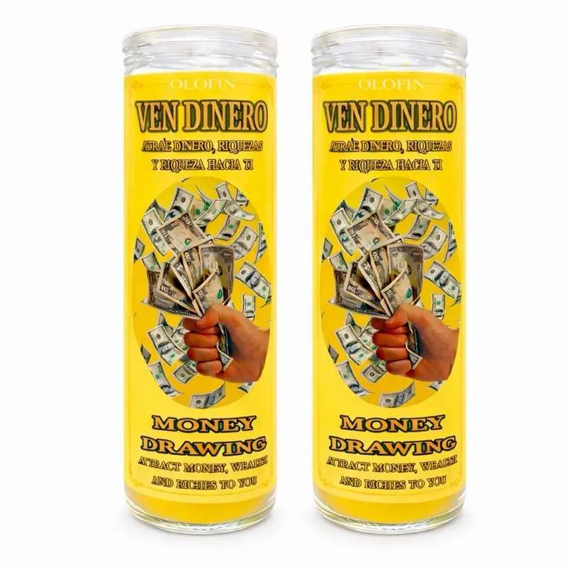 Veladora preparada Ven Dinero Candle Decor Ornaments Decoration Scented Veladora preparada Ven Dinero Candle Decor Ornaments Decoration Scented