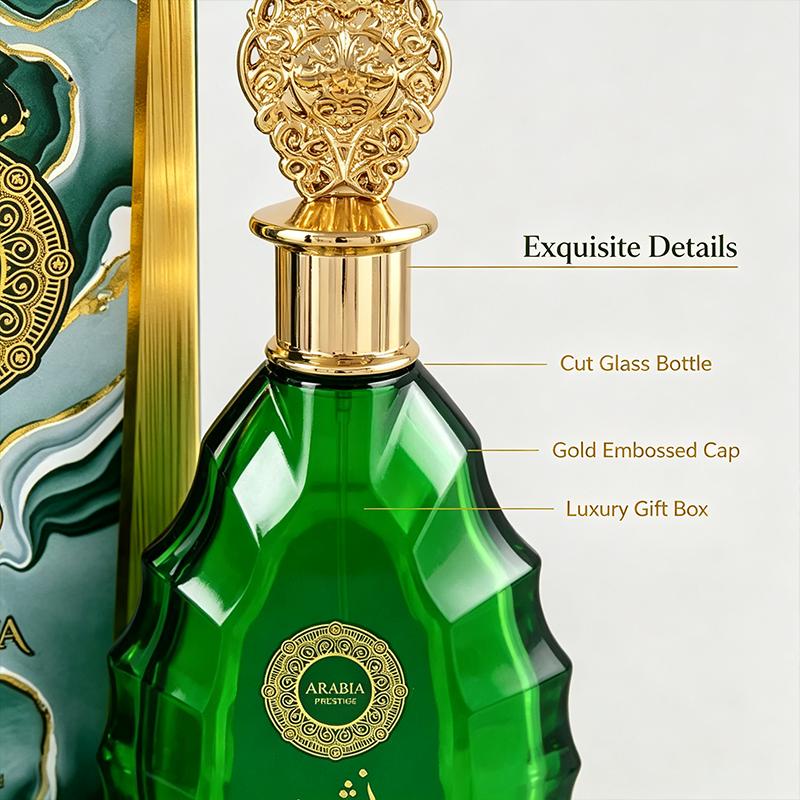 Men's 3.4 oz Long-Lasting Oriental Arabian-Inspired Cologne - Amber-Woody, Woody & Earthy Scent with Cedar, Musk, Sandalwood - Pheromone Attractant, Perfect Birthday Gift for Him, Romantic Evening Fragrance