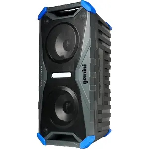 Gemini Sound SoundSplash 400W Floating Waterproof Wireless Bluetooth Speaker, LED Light Show, Dual 8” Woofers & NFC Pairing - Perfect for Pool Parties, Beach, Travel & Home Fun (Gray/Blue)