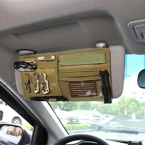 Must-Have Car Sun Visor Storage Bag | Multi-Pocket Interior Organizer with No-Slip Clip for Sunglasses, Phone & Tickets