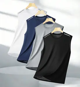 4-piece set men's summer sports vests, casual outdoor sleeveless T-shirts, men's sleeveless quick-dry T-shirts, basketball training fitness tops, summer