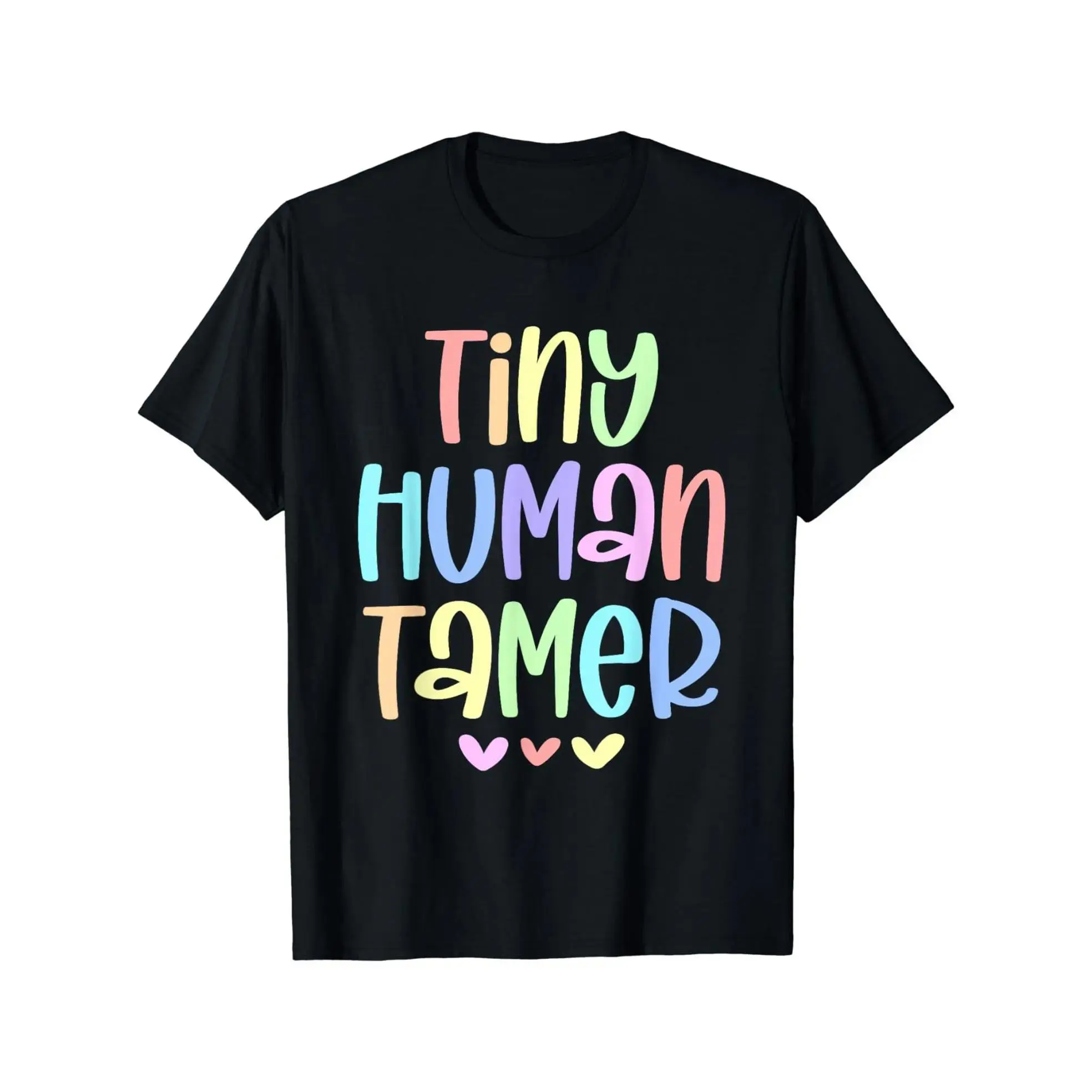 Tiny Human Tamer, Daycare Teacher Cotton T-Shirt y2k  outfits  men time  tee  shirt  backwards demon slayer  merch double print oversize lightweight acid valentine gift cadena  mr  stiven