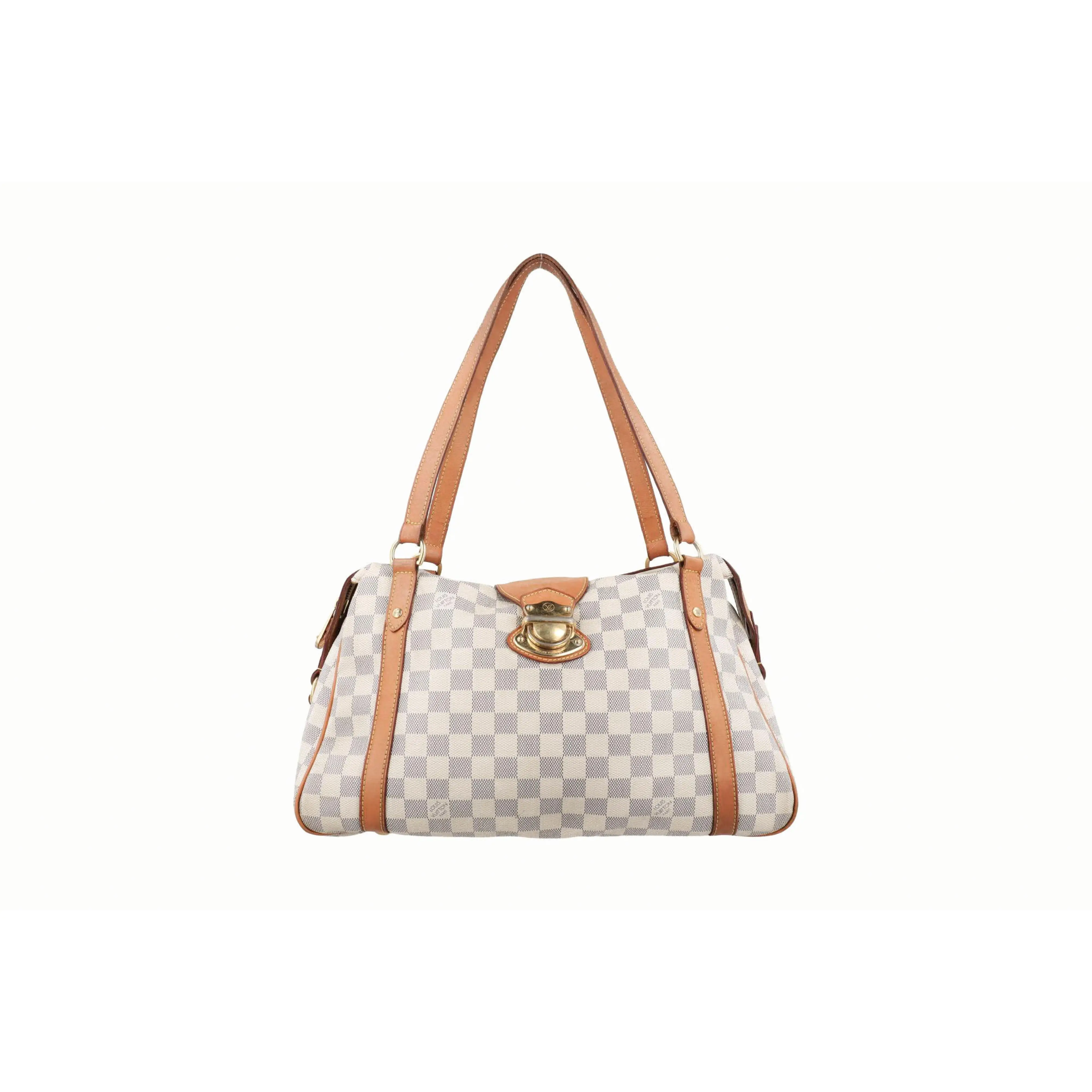 Pre-owned Louis Vuitton PVC Shoulder Bags Stresa PM Azur Damier Canvas N42220 SD0180 Shoulder Bag