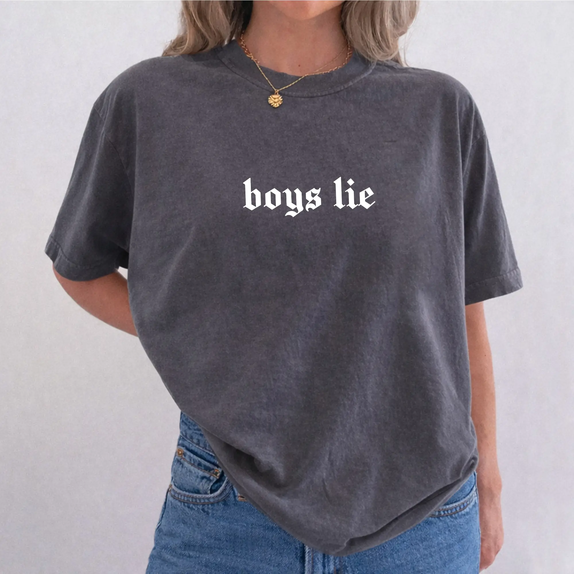 ChicCotton Boys Lie Comfort Colors Shirt, Funny Dating T-shirt, Relationship Humor Graphic Tee, Anti Dating Clothing, Funny Sarcastic Women Outfits