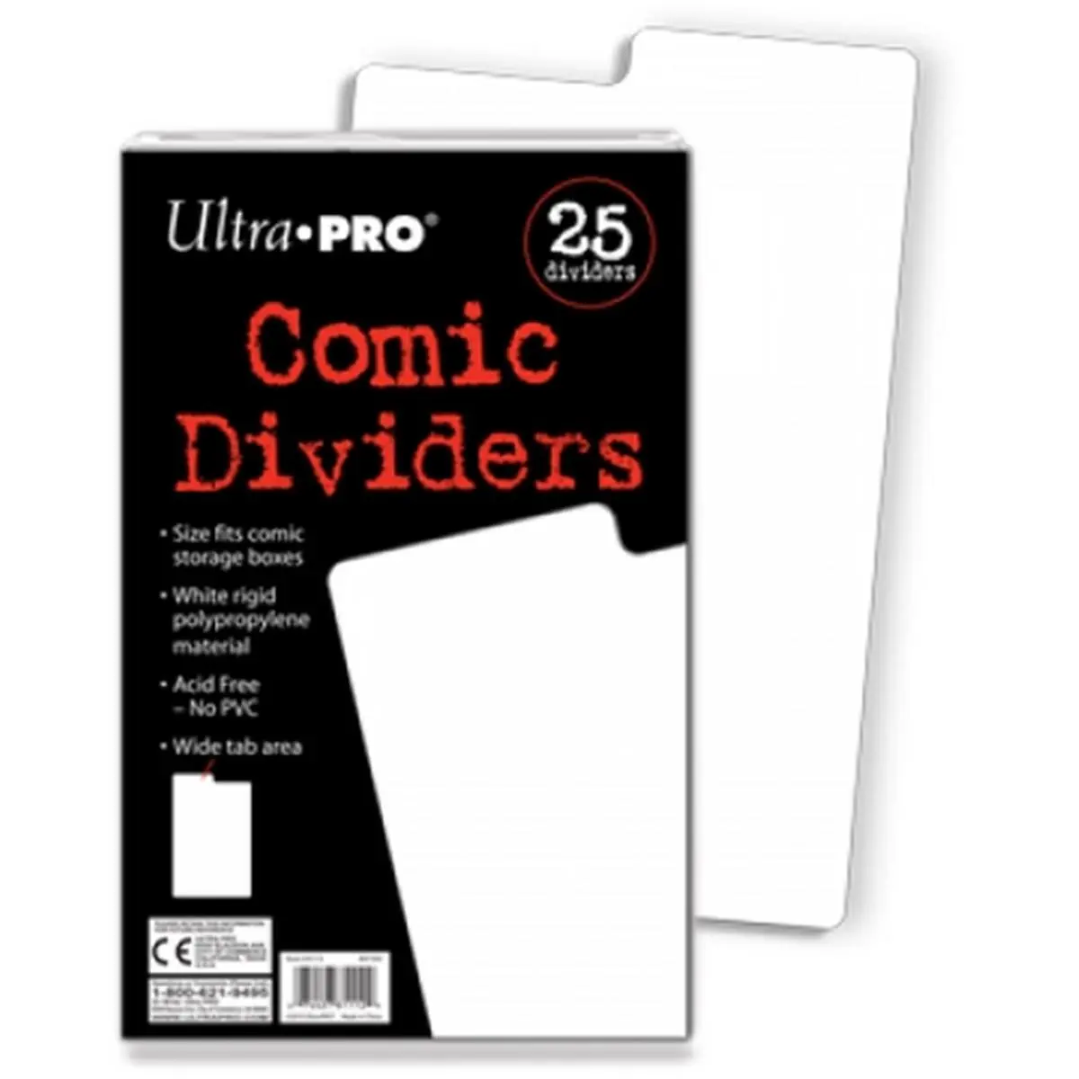 212 MAIN Comic Book Dividers Set - 25 per Pack, Acid-Free, Archival Safe, Top Tab for Collectibles and Sports Collectibles Organization
