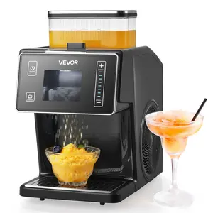 VEVOR Snowflake Ice Machine, 44LBS/24H Snowflake Ice Maker, Ice-Shaver Machine with Stainless Steel Blade, Electric Snow Cone Maker with 0.2 Gal Tank, 60S Fast Pre-Cooling, for Home & Small Gathering