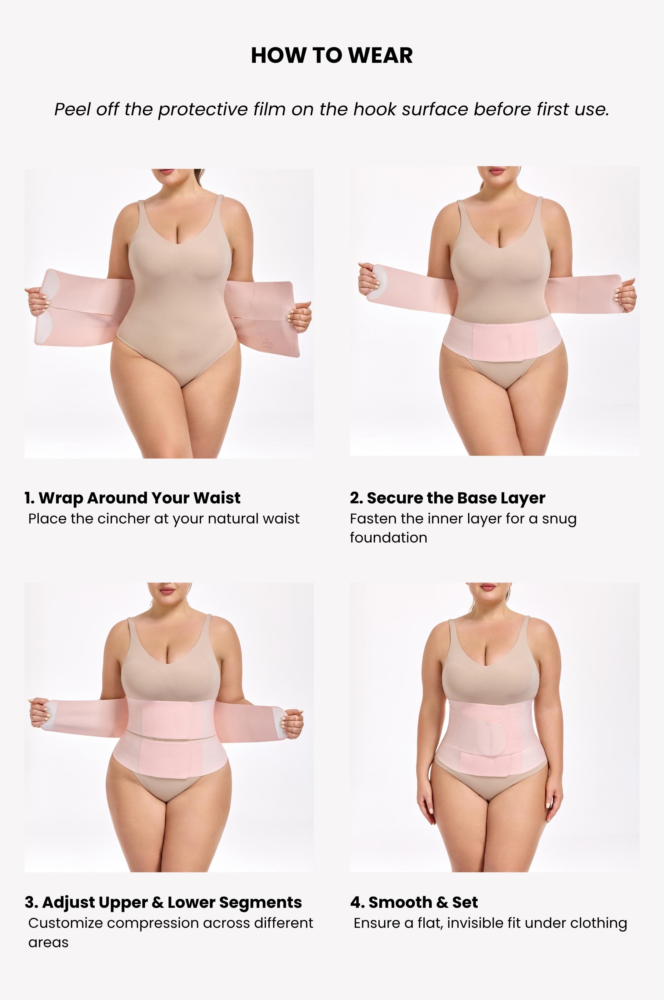 Colorfulkoala Women’s Lightweight Waist Cincher – Latex-Free Tummy Control Belt, Breathable & Comfortable Body Shaper, Adjustable Fit