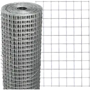 Hardware Cloth 8'' x 10' 1/2 in Galvanized Wire Mesh Roll (19 GA) Chicken Wire Fence Roll for Chicken Pen/coop Fences, Screen mesh, Rabbit/Snake Fences, Poultry enclosures, Handicraft Making, etc.
