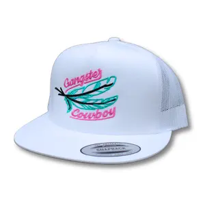 Feather - Pink and Teal. Gangster Cowboy Official Product