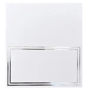 Pack of 50 Elegant Name Cards for Table Setting Rectangle Seating Place