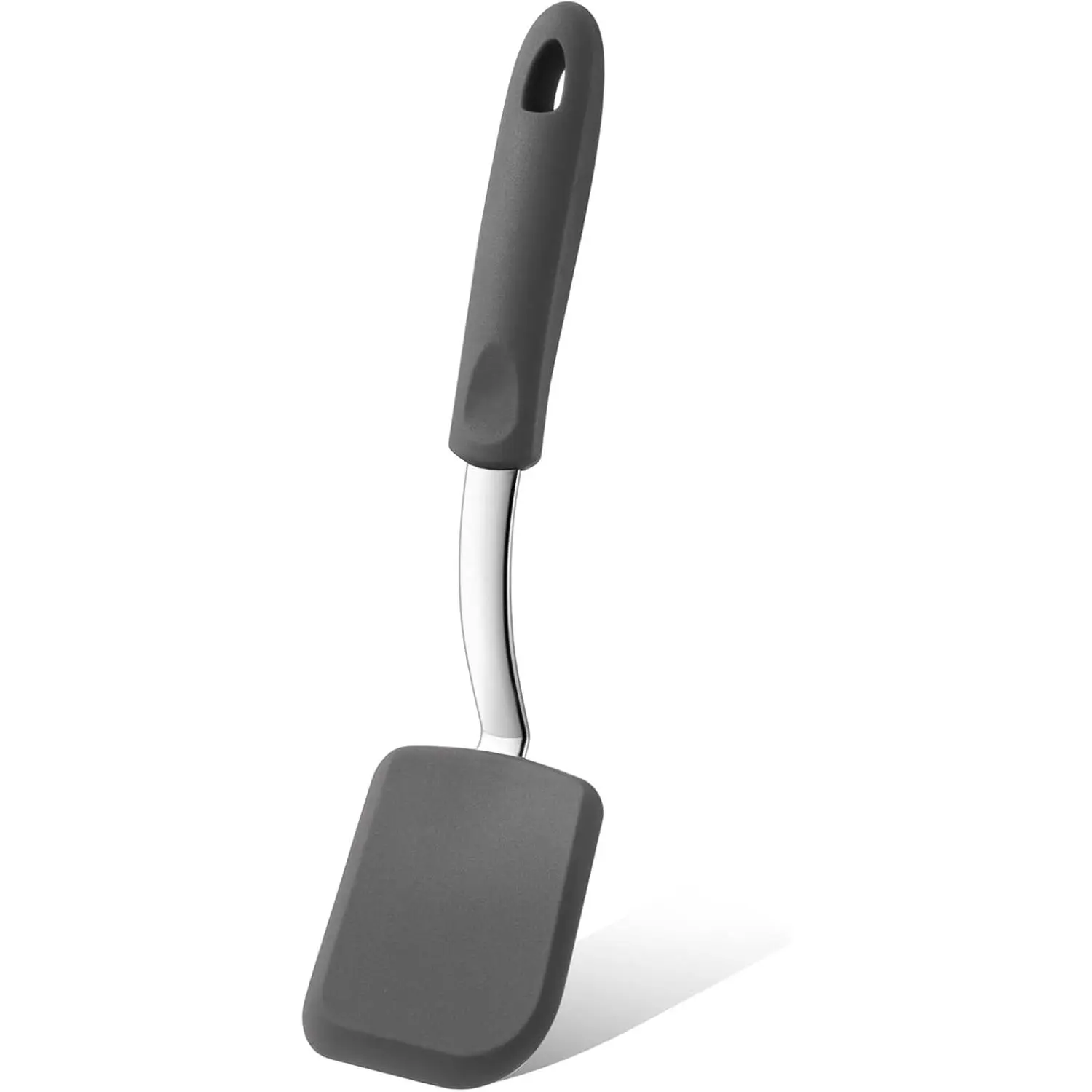 Small Silicone Spatula Flexible Silicone Cookie Spatula Heat Resistant Small Pancake Turner for Kitchen Use Nonstick Cookware No Scratch Cooking Flipper for Egg Pancake