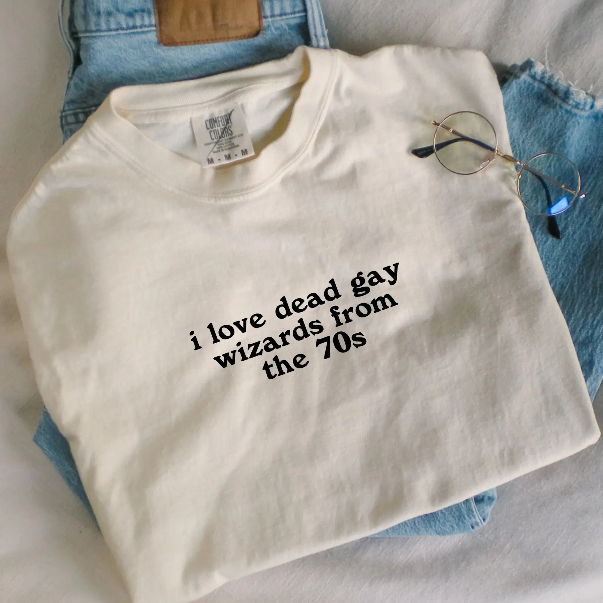 Dead gay wizards from the 70s tee, Marauders era shirt, subtle fandom merch, wolfstar tees