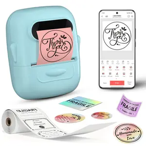 Label Maker, label printer, portable wireless printer, Bluetooth supported, suitable as a Valentine's Day gift for loved ones and partners, Super Bowl