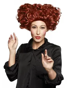 212 MAIN Enigma W-Sister Witch Wig, 1 Size, Auburn Synthetic Hair Pieces, Synthetic Costume Fashion Accessory Wig, One Size