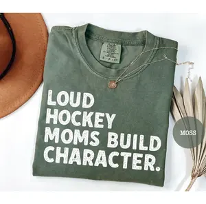 Comfort Colors Hockey Mom T-Shirt, Hockey Mama Shirt, Mother's Day Gift, Sports Mom Gift, Game Day Shirt, Funny Hockey Shirt, Birthday Gift for Mom